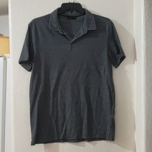 Marc Anthony Mens Grey Short Sleeve Polo Shirt